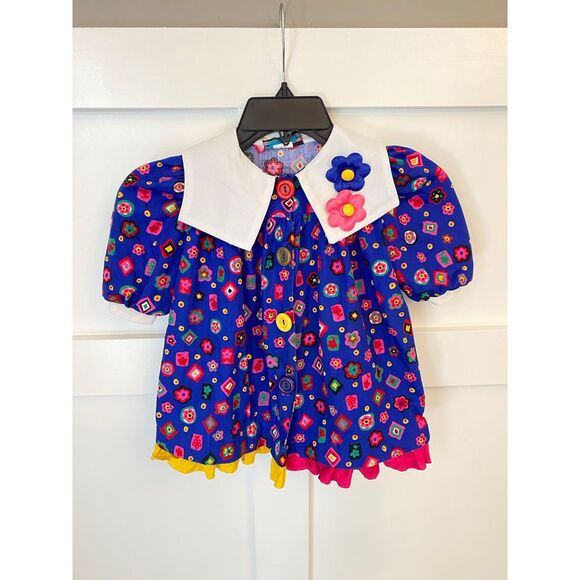 Vibrant Vintage‎ girls dress in bold fun pattern size 2t - Picture 1 of 6